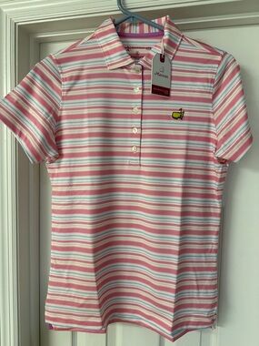 2026 Masters Magnolia Lane Tech Performance Polo Ladies In Pink Multi!!🔥🔥🔥